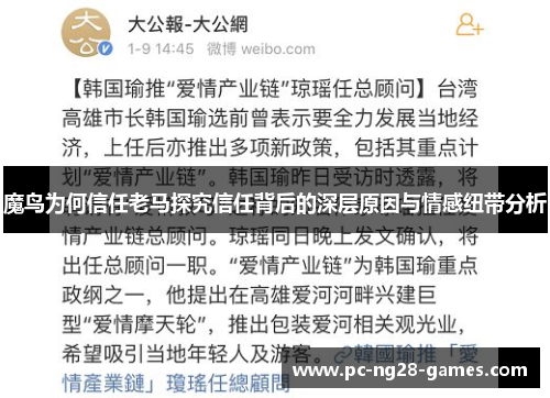 魔鸟为何信任老马探究信任背后的深层原因与情感纽带分析 魔鸟为何信任老马探究信任背后的深层原因与情感纽带分析